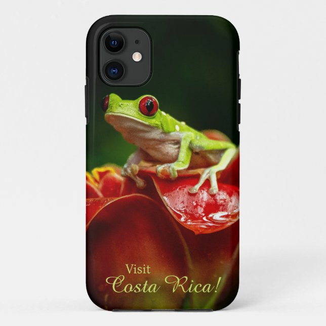 Para iPhone 11 Capa de telefone de Sapos de árvores - Visite a Co (Verso)