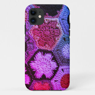 Para iPhone 11 Capa de telefone do Crochet