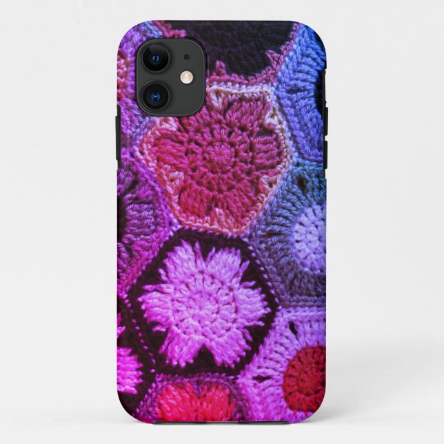 Para iPhone 11 Capa de telefone do Crochet (Verso)