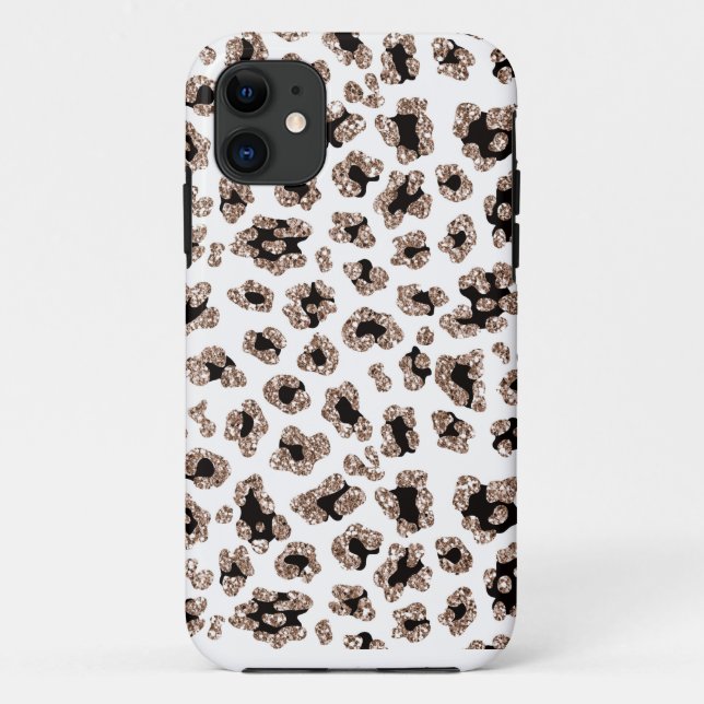 Para iPhone 11 Capa de telefone do impressão do leopardo do (Verso)