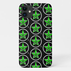Para iPhone 11 Capa de telefone do Pentagrama Greenleaf