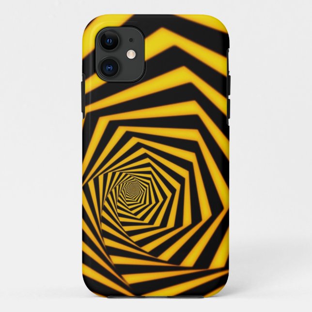 Para iPhone 11 capa de telefone do revestimento amarelo (Verso)