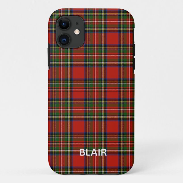 Para iPhone 11 Capa de telefone do Tartan de Stewart (Verso)