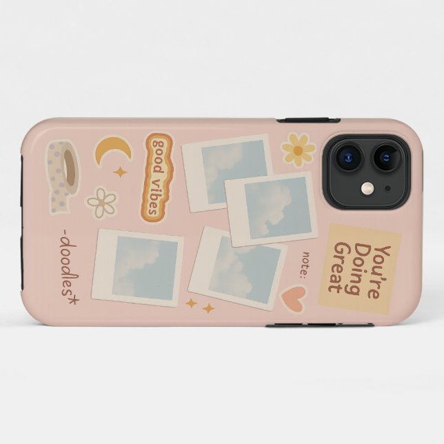 Para iPhone 11 Capa de telefone estética de colagem digital (Verso (horizontal))