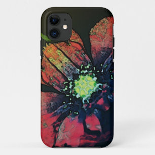Para iPhone 11 Capa de telefone floral abstrata bonita