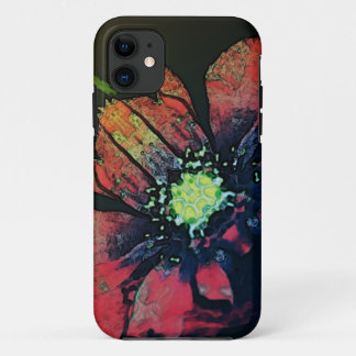 Para iPhone 11 Capa de telefone floral abstrata bonita