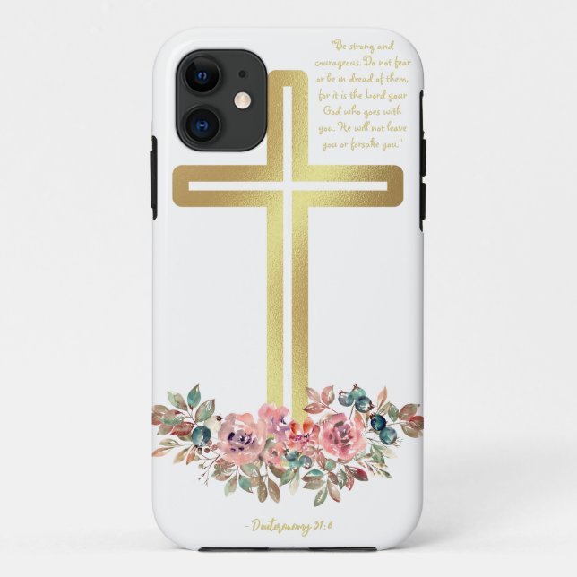 Para iPhone 11 Capa de telefone floral pastel (Verso)