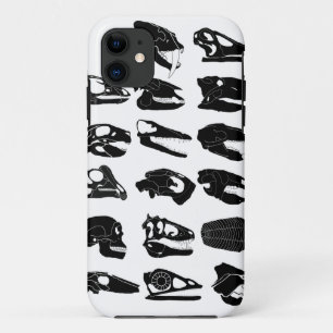 Para iPhone 11 Capa de telefone fóssil do crânio