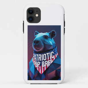 Para iPhone 11 Capa de telefone Geométrica de Capivara
