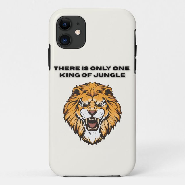 Para iPhone 11 Capa de telefone Leão Rei da Selva (Verso)
