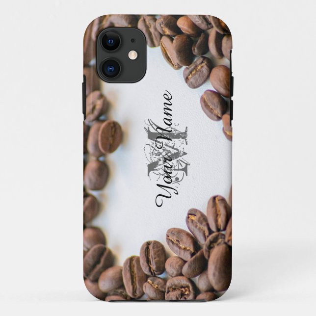 Para iPhone 11 Capa de telefone monograma personalizável! (Verso)