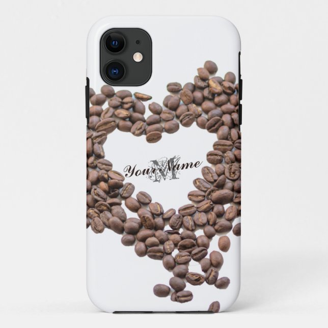 Para iPhone 11 Capa de telefone monograma personalizável! (Verso)