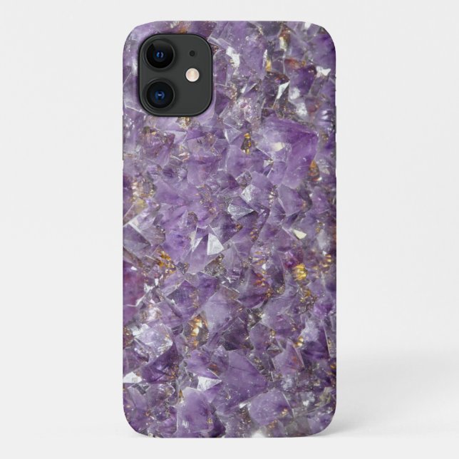 Para iPhone 11 Capa de telefone Personalizada Ametist Gemstone Ro (Verso)