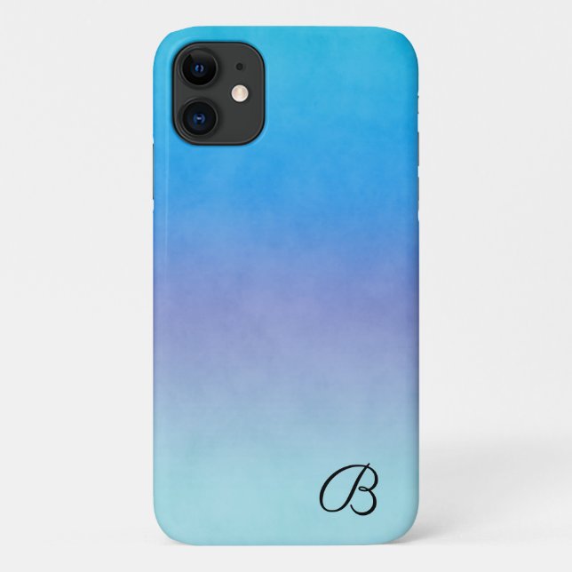 Para iPhone 11 Capa de telefone Personalizada Azul (Verso)