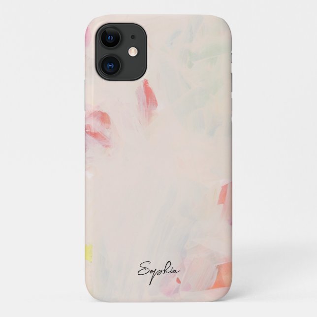 Para iPhone 11 Capa de telefone Personalizada de Abstrato de Aqua (Verso)
