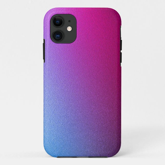Para iPhone 11 Capa de telefone Personalizada de Azul Púrpura, Co (Verso)
