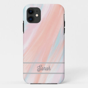 Para iPhone 11 Capa de telefone personalizável de coloração d'águ