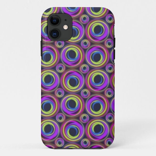 Para iPhone 11 Capa de telefone roxa da agitação (Verso)