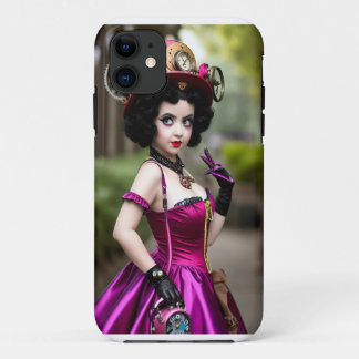 Para iPhone 11 Capa de telefone Steampunk Betty Boop