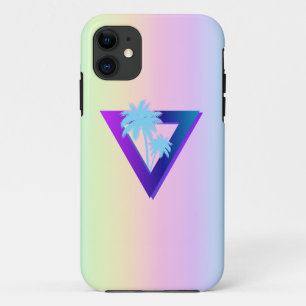 PARA iPhone 11 CAPA DE TELEFONE TRIÂNGULO PALMEIRAS RETROWAVE SYN