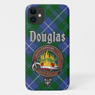 Para iPhone 11 Crachá Douglas Clan e Capa de telefone Tartan