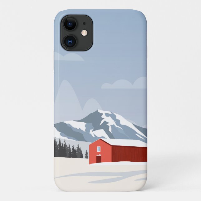 Para iPhone 11 design de capa de iPhone: Suécia, paisagem de inve (Verso)