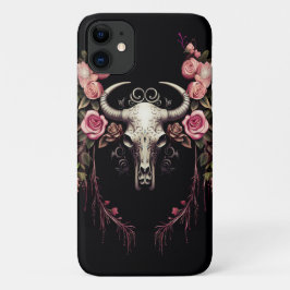 Para iPhone 11 Enigma Floral: Capa de telefone Sinfônica do Crâni