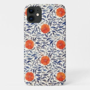 Para iPhone 11 Estilo Vintage Capa de telefone de Arte Floral Lar