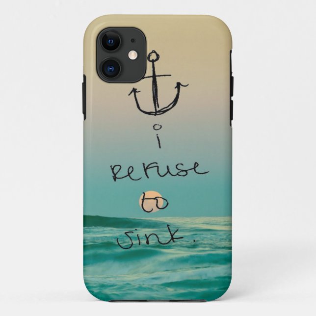 Para iPhone 11 eu recuso afundar a capa de telefone (Verso)