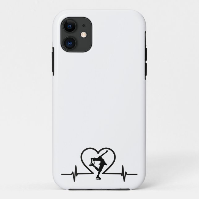 Para iPhone 11 Figura Capa de telefone de pulsação do Skate (Verso)