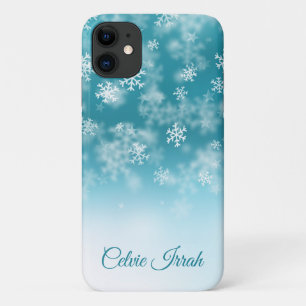 Para iPhone 11 Flocos de Neve Elegantes Personalizados Capa iPh