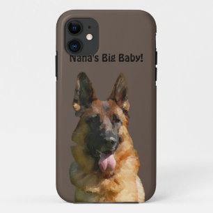 Para iPhone 11 Grande Capa de telefone de German shepherd de Nana