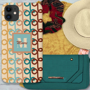 Para iPhone 11 Linhas de Loopy - Capa de telefone de Paleta Sun e