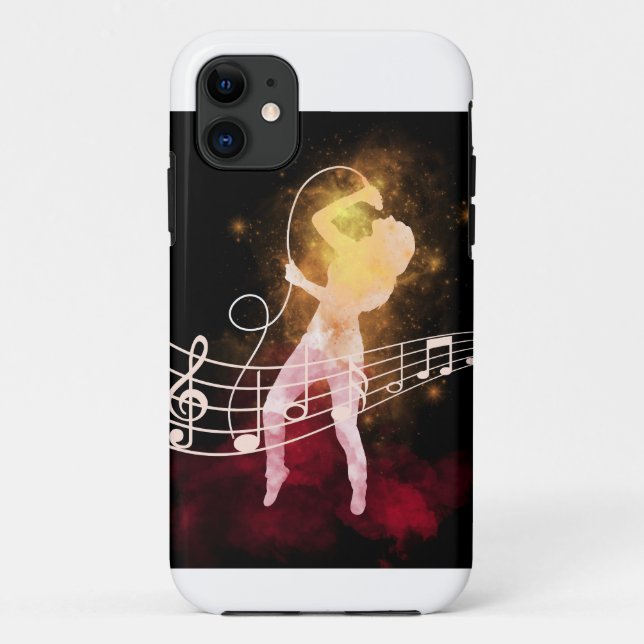 Para iPhone 11 Magic Power of Music and Singer Capa de telefone (Verso)