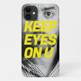 Para iPhone 11 "Mantenha os olhos em você" Capa de telefone única