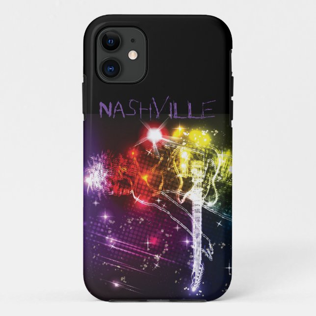 Para iPhone 11 Nashville Entre As Estrelas, Capa de telefone-Guit (Verso)