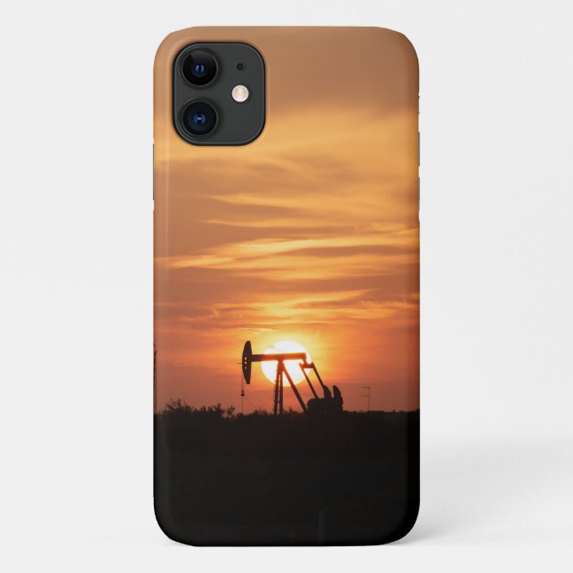 Para iPhone 11 Oilfield Pumpjack Capa de telefone (Verso)