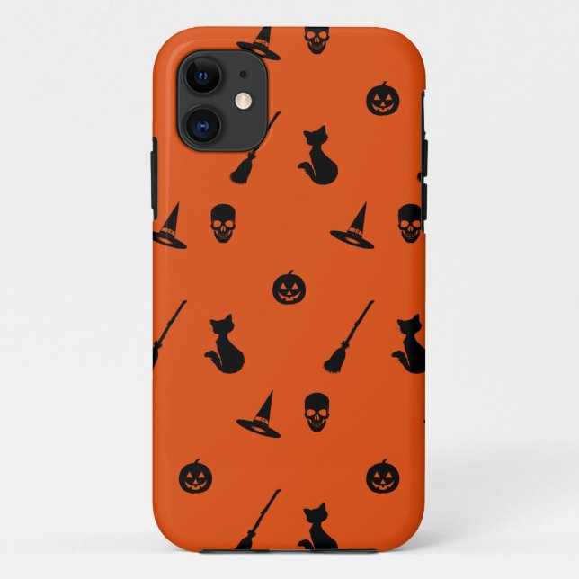 Para iPhone 11 Padrão de Capa de telefone do Halloween (Verso)
