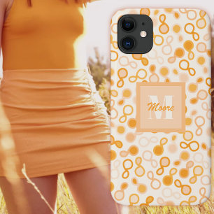Para iPhone 11 Paisley Híbrido - Capa de telefone de Mão Laranja