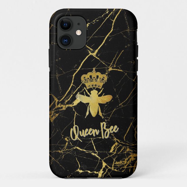 Para iPhone 11 Personalizar a Capa de telefone Dourada do Mármore (Verso)