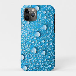 Para iPhone 11 Pro Água cai no azul | Capa de telefone personalizada