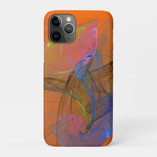 Para iPhone 11 Pro Capa de arte abstrato "Twist of Fate" (Verso)