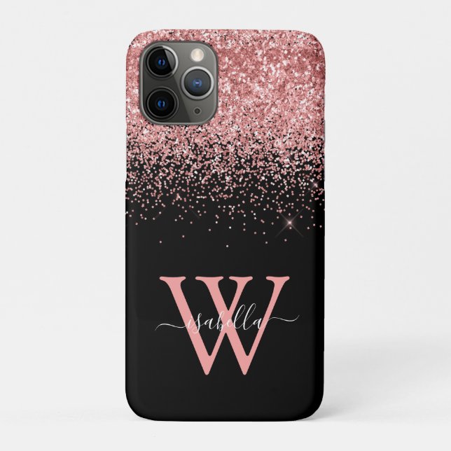 Para iPhone 11 Pro Capa de Celular Personalizada Rosa (Verso)