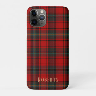 Para iPhone 11 Pro Capa de Celular Personalizável Xadrez Escocês Verm