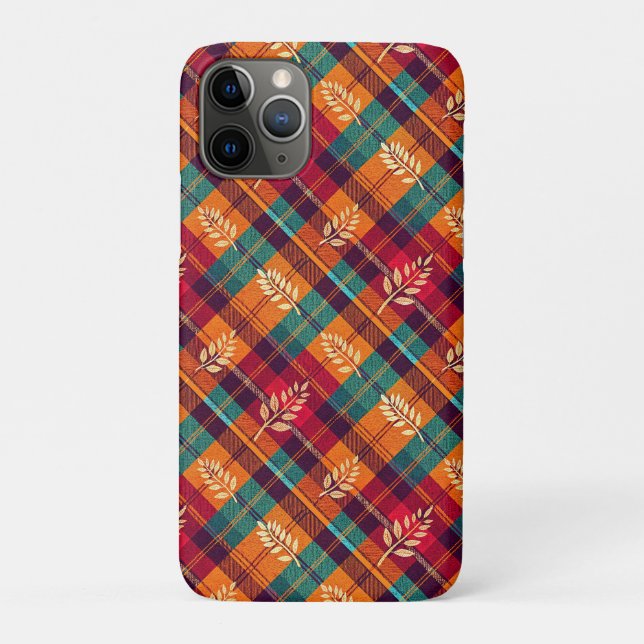 Para iPhone 11 Pro Capa de Telefone Aconchegante e Outonal (Verso)