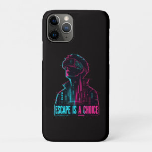 Para iPhone 11 Pro Capa de telefone com escolha de fuga Cyberpunk VR