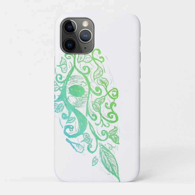 Para iPhone 11 Pro Capa de telefone com olho floral (Verso)