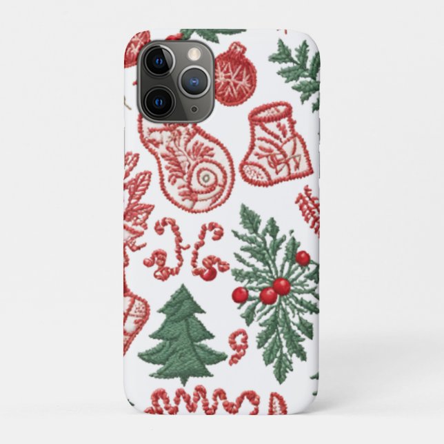 Para iPhone 11 Pro Capa de telefone com tema natalino (Verso)