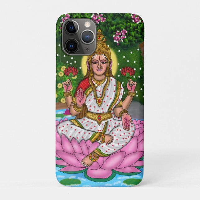Para iPhone 11 Pro Capa de Telefone da Deusa Lakshmi (Verso)