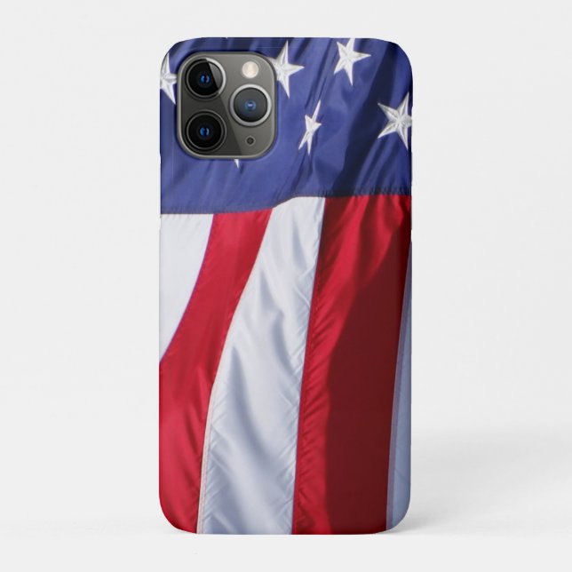 Para iPhone 11 Pro Capa de telefone de bandeira americana (Verso)